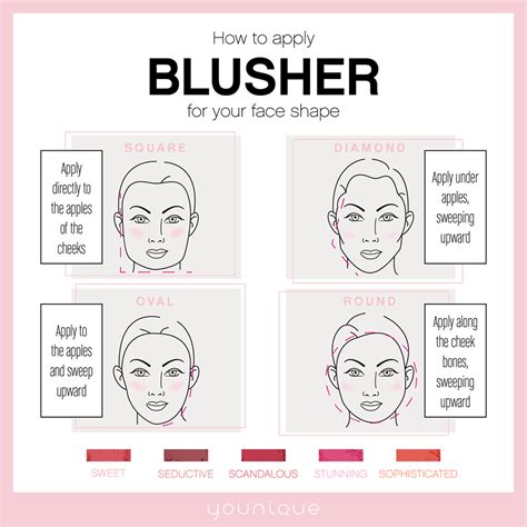 ever wonder how to apply blusher blush for your beautiful face shape here s a great image