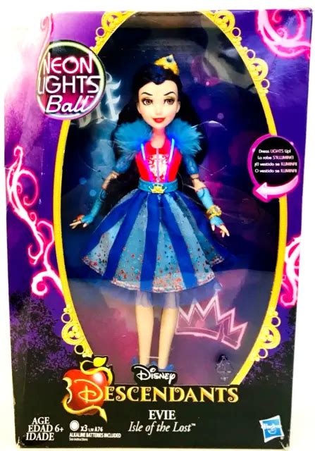 Hasbro Disney Descendants Neon Lights Ball Evie Isle Of The Lost Inch Doll Picclick Uk