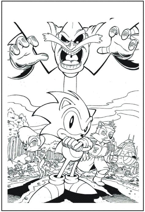 97 Dessins De Coloriage Sonic à Imprimer Sur Page 2