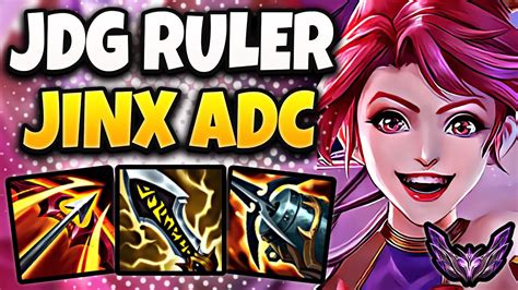 Jinx Vs Xayah Adc Jdg Ruler Patch Korea Master Youtube