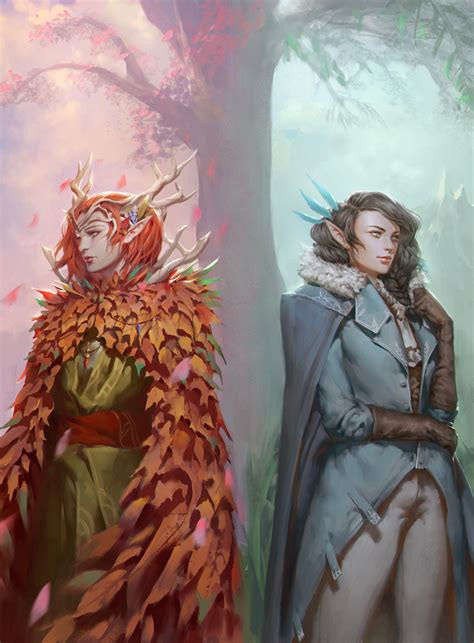 Critical Role Keyleth And Vexahlia By Ae Rie Dungeonsanddragons