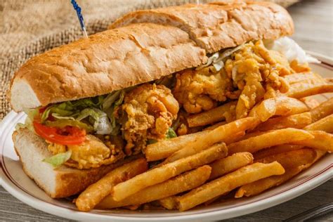 Oyster Po Boy Heads And Tails Seafood