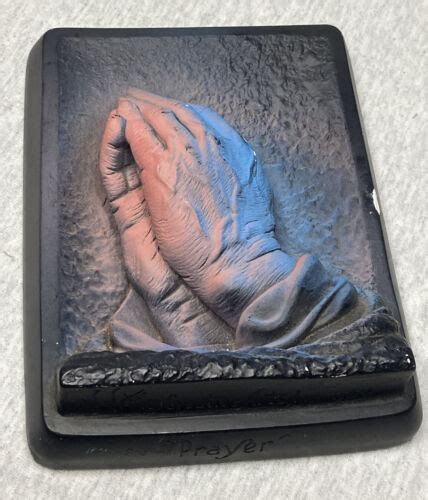 Creative Arts Inc 1964 Chalkware Praying Hands Prayer Wall Plaque Ebay