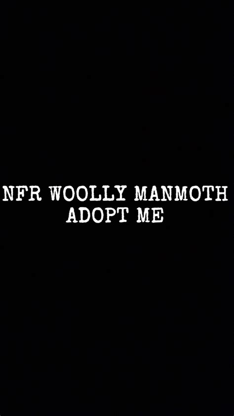 Nfr Woolly Mammoth Adopt Me Roblox Receive Same Day Virtual Etsy