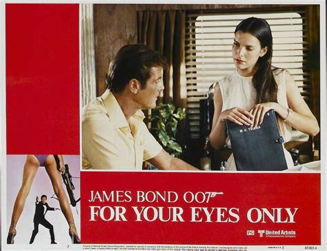 Years Of Cinema Lobby Cards For Your Eyes Only