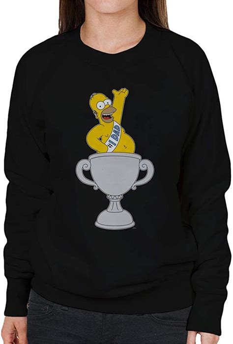 The Simpsons Number 1 Dad Womens Sweatshirt Uk Clothing