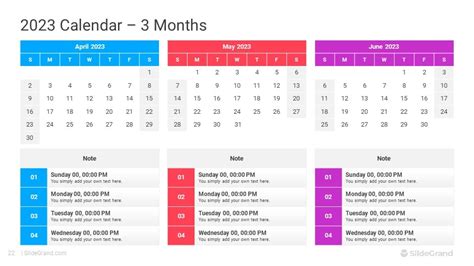 2023 Calendar Powerpoint Template Designs Slidegrand Images And