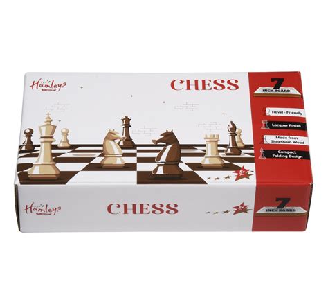 Hamleys 7 Inches Wooden Travel Folding Sheesham Magnetic Chess Set For