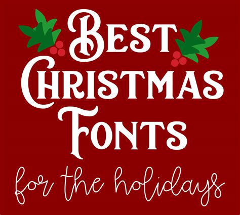 Best Christmas Fonts For The Holidays Svg Eps Png Dxf Cut Files For