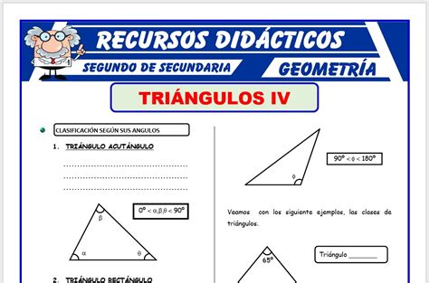 Los Triángulos Según Sus Ángulos Para Segundo De Secundaria 2023
