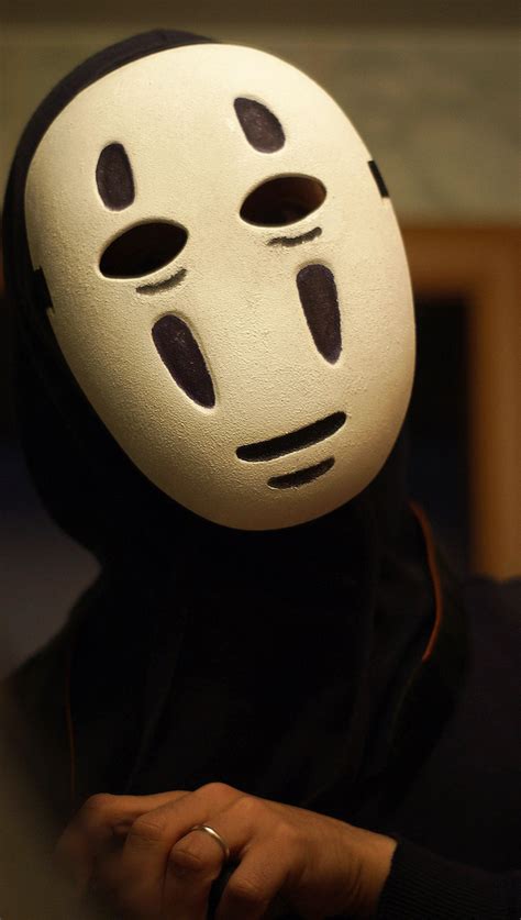 Kaonashi Mask No Face Faceless Mask Animation Mask Halloween Etsy