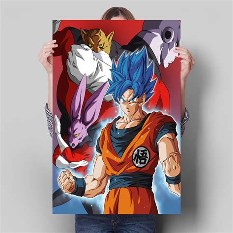 Dragon Ball Goku Poster Vegeta Style 8 Wall Art Dragon Ball Z Shop