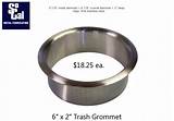 Images of 6 Stainless Steel Trash Grommet