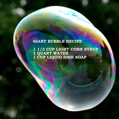 Many of these items you will have on hand, which makes mixing up your own bubble solution a mix 1 cup of dish detergent into 6 cups of water. Bubble Recipe is a Recipe for Fun | Bubble recipe, Craft ...