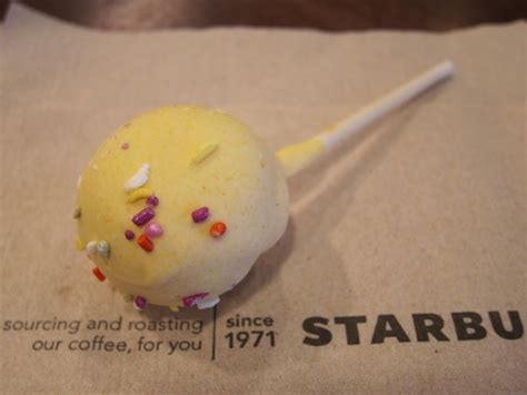 Review Starbucks Sweet Lemon Cake Pop Brand Eating