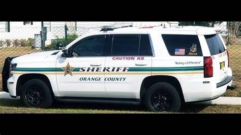 Orange County Sheriffs Office Fl On Scene Two K9 Chevy Tahoe
