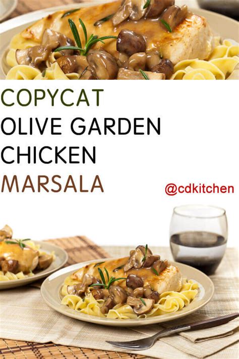 This copycat recipe from olive garden chefs will make you understand why. Copycat Olive Garden Chicken Marsala Recipe | CDKitchen.com