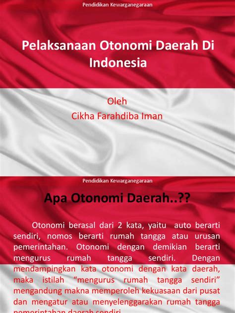 Pelaksanaan Otonomi Daerah Di Indonesia Pdf