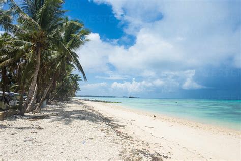 The Beautiful Lagoon Of Funafuti Tuvalu South Pacific Stock Photo