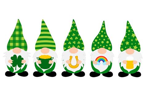 St Patricks Day Gnomes Gnomes Svg St Patricks Gnome Bundle By
