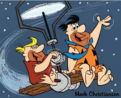 Fred Flintstone Punching Time Clock