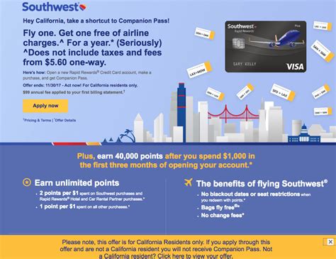 Southwest credit card california companion pass offer. CA Companion Pass - Terms Vary - Need Clarificatio... - The Southwest Airlines Community