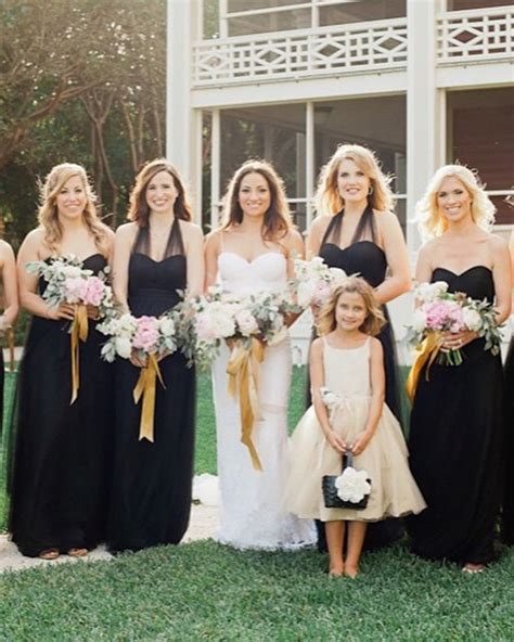 Black And Gold Bridesmaid Dresses Ideas To Make A Statement