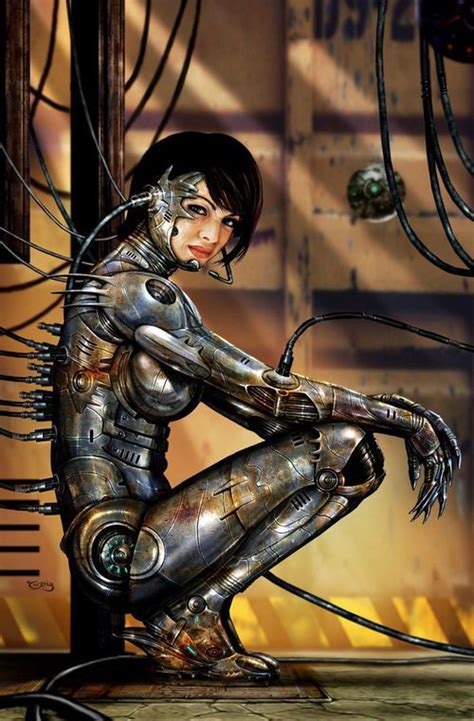 Image De Sci Fi Cyborg Girl Female Cyborg Cyborgs Art