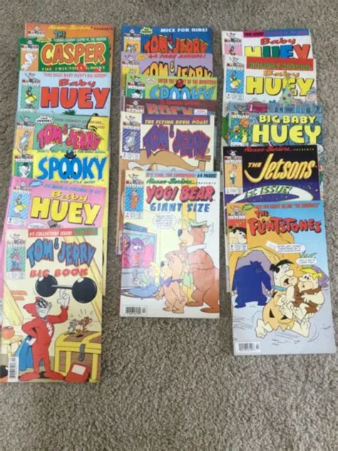 Lot Of 18 Harvey Classics Flintstones Tom And Jerry Comic Books Free