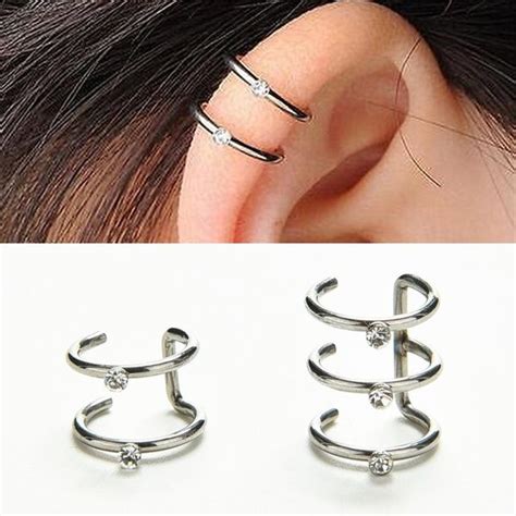 Fake Piercing Triple Ear Piercing Piercing Jewelry Ear Piercings