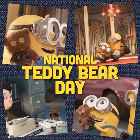 Celebrate National Teddy Bear Day with Bob and Tim. #Minions | By Minions