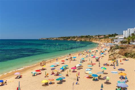 Beautiful Beaches Of The Algarve Coast Of Portugal Armacao De Pera