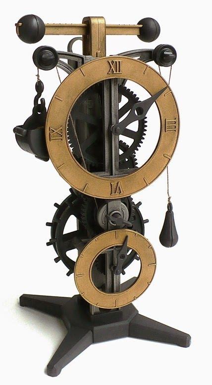 Da Vinci Clock Clock Wooden Gear Clock Da Vinci Inventions