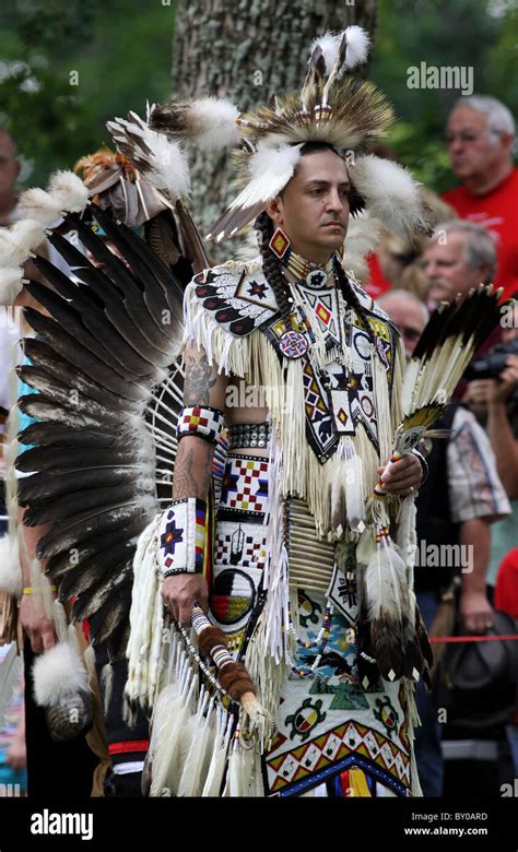 Native American Dancer Pow Wow Fort Ancient Ohio Stock Photo Royalty