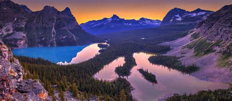 Yoho National Park British Columbia Canada Mountain Valley Lake