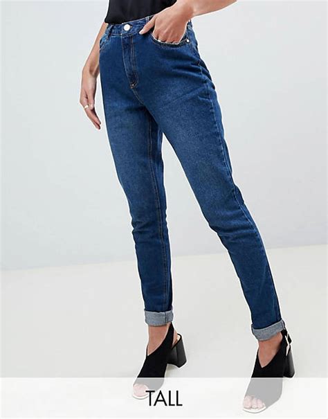 Missguided Tall Riot High Rise Mom Jeans Asos