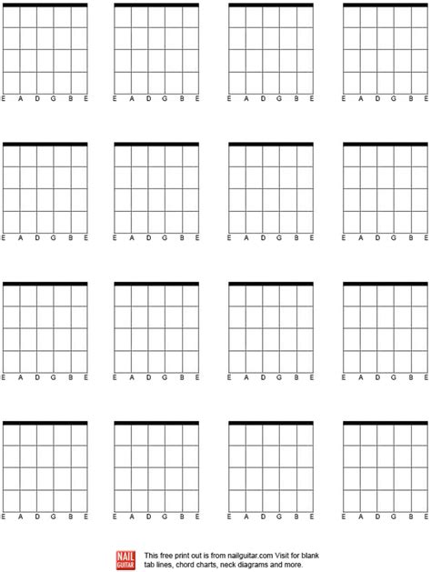 Free Printable Guitar Chord Chart Printable World Holiday