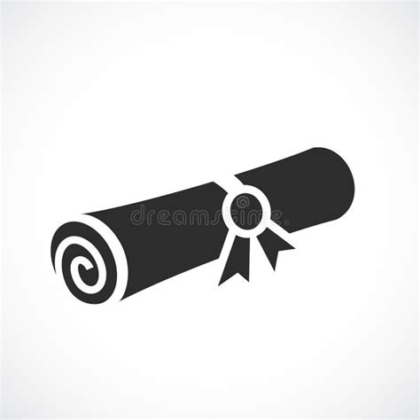 Rolled Diploma Silhouette Stock Illustrations 125 Rolled Diploma