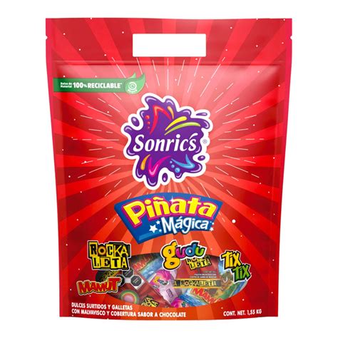 Sonrics piñatero Surtido Piñata Mágica bolsa con 1,4 kilos (Caja con 5