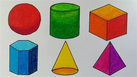 Menggambar Bentuk Geometri 3 Dimensi Belajar Menggambar Bentuk