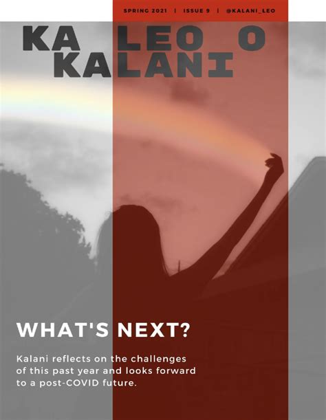 Spring 2021 Print Edition Ka Leo O Kalani
