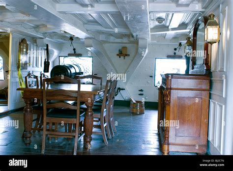 Captains Quarters On The Uss Constitution During Restoration In The