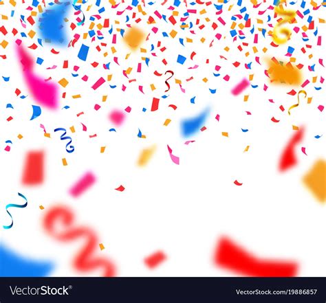 Abstract Background With Colorful Paper Confetti Vector Image