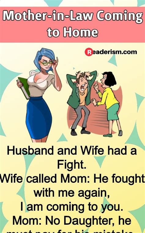 mother in law coming to home wife jokes funny marriage jokes funny relationship jokes