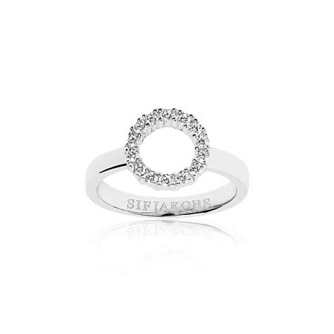 Biella Piccolo Ring With White Zirconia Saint Gyles Jewellers