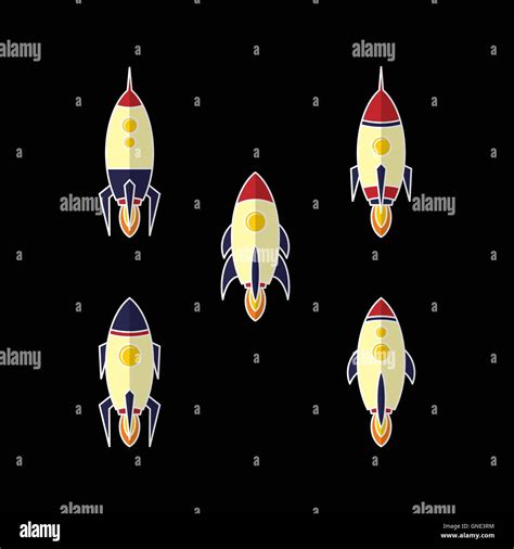 Rocket Ship Launch Stock Vector Image And Art Alamy