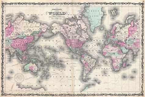 File1862 Johnson Map Of The World On Mercator Projection