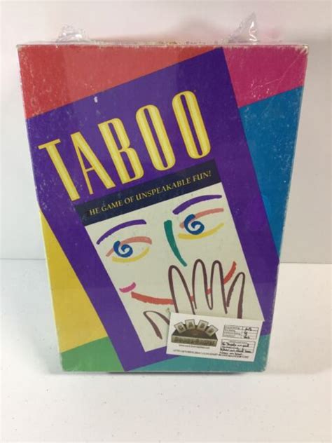 Vintage Taboo Game Of Unspeakable Fun Milton Bradley Board Game Complete Ebay