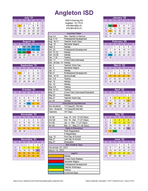Student Services 2021 2022 Academic Calendar