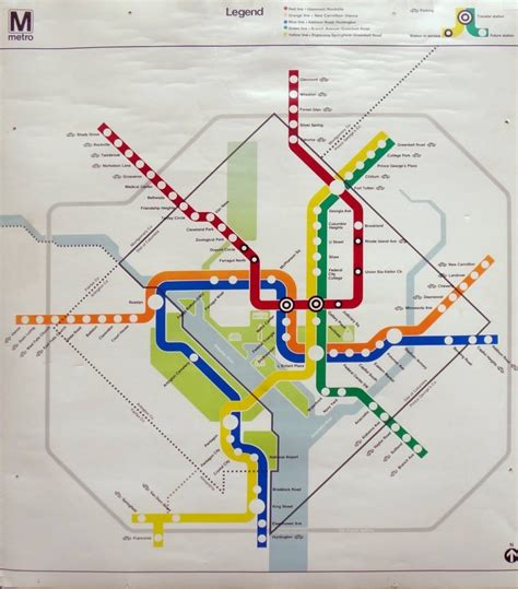 Transit Maps Historical Map Washington Dc Metro Map 1977